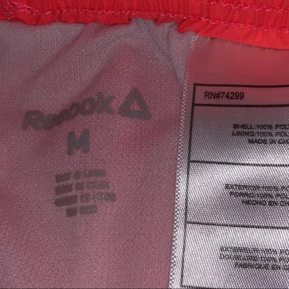 Youth Coral Reebok Shorts - Picture 3 of 3